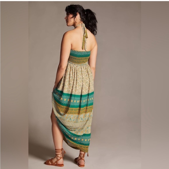 Anthropologie Tiny twist halter maxi dress - Picture 2 of 7